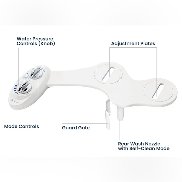 LUXE Bidet NEO 120 Fresh Water Non-Electric Bidet Attachment for Toilet Seat NWT - Picture 6 of 9